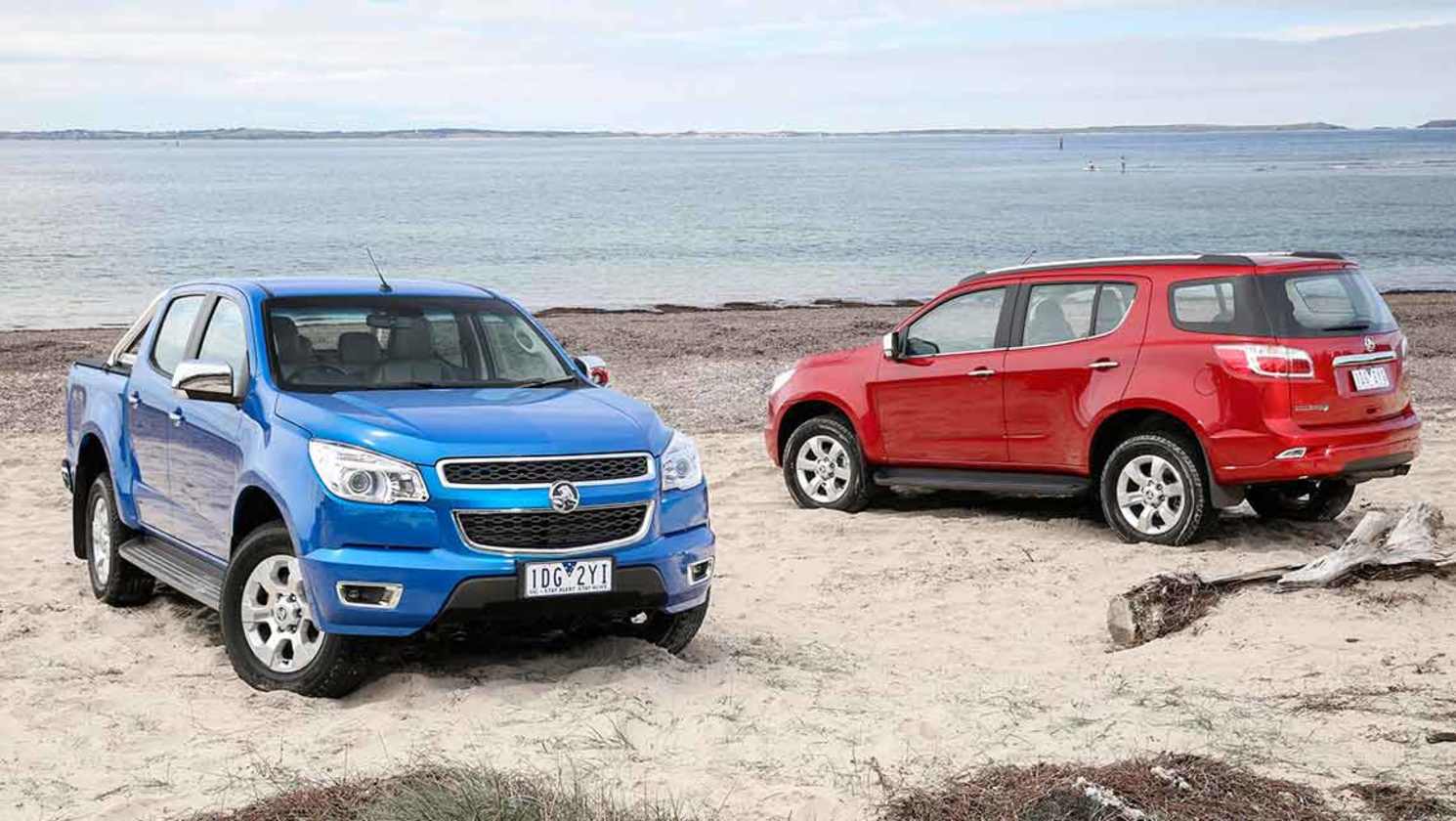 2015 Holden Colorado ute and Colorado 7 SUV.