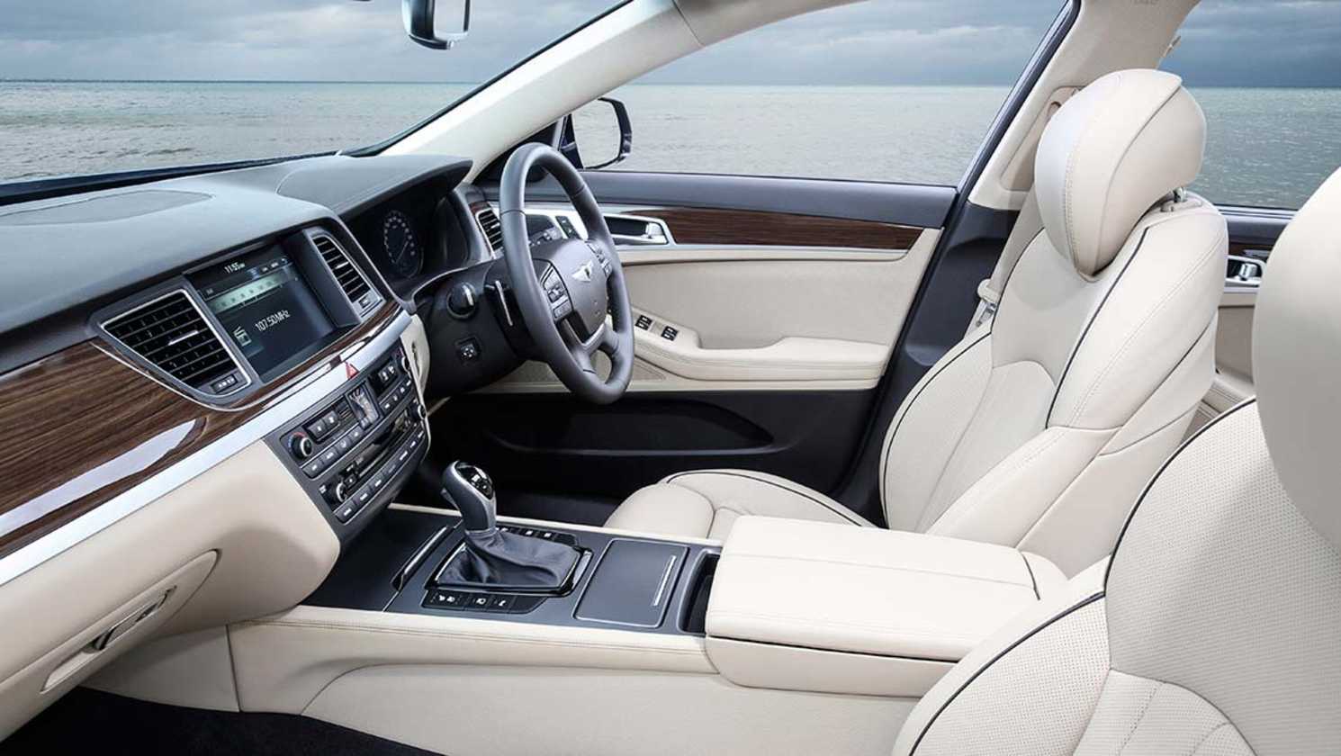 2015 Hyundai Genesis front seat.