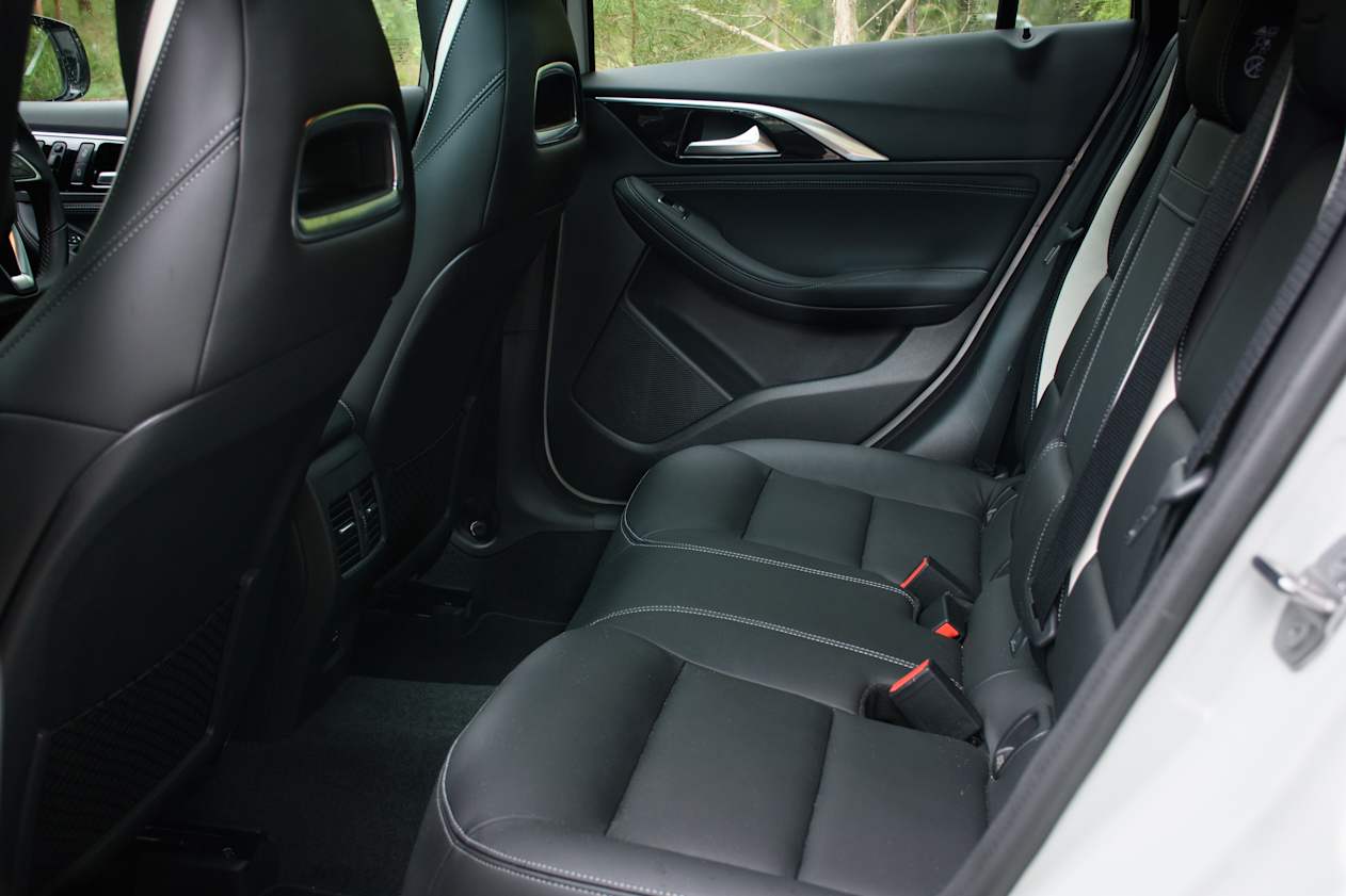 The rear seats are nice, but space is limited. (image credit: Tom White)