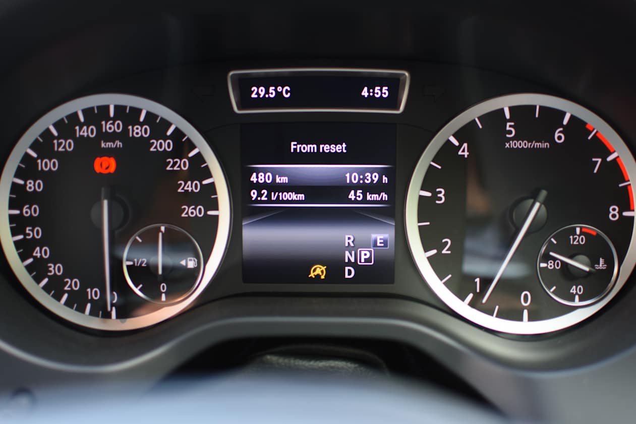 Fuel usage fluctuated around 8.0 - 9.5L/100km. The final figure landed on 9.0L/100km. (image credit: Tom White)