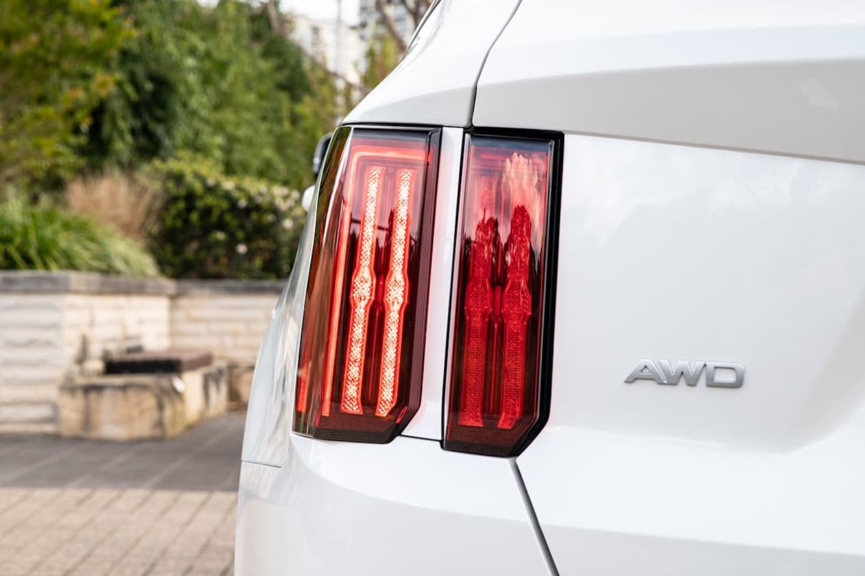 The rear is squared off nicely with light fittings which look like they belong on a Mustang or something. (Image: Tom White)