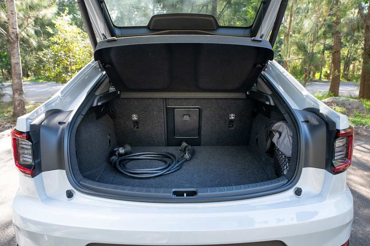 The Polestar 2 has a suitably sized boot. (Image: Tom White)
