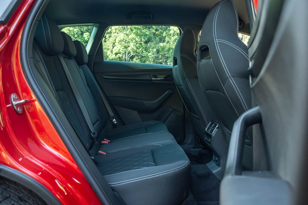 The interior design is symmetrical, and paired back.