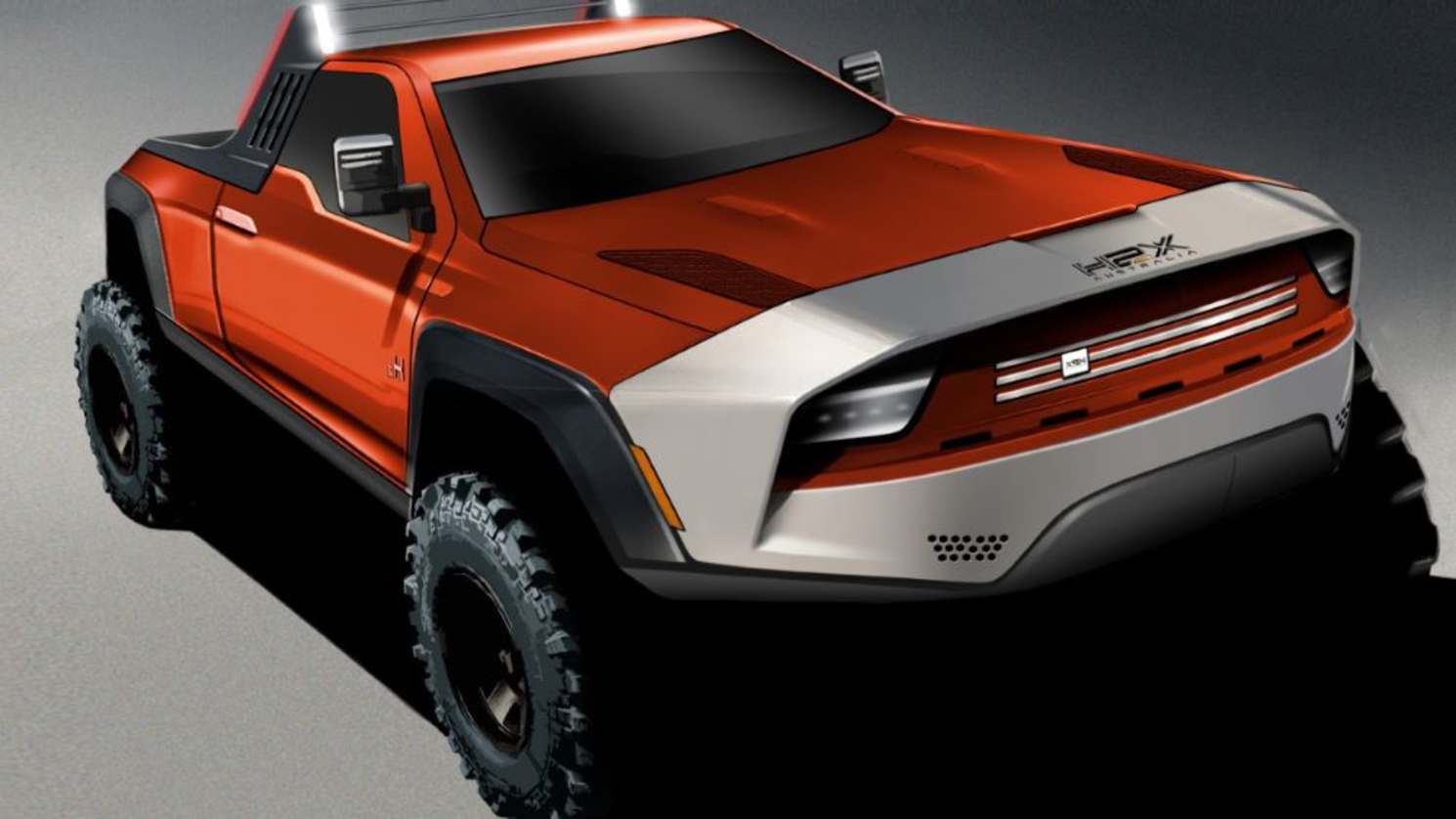 The H2X ute prototype looks mean