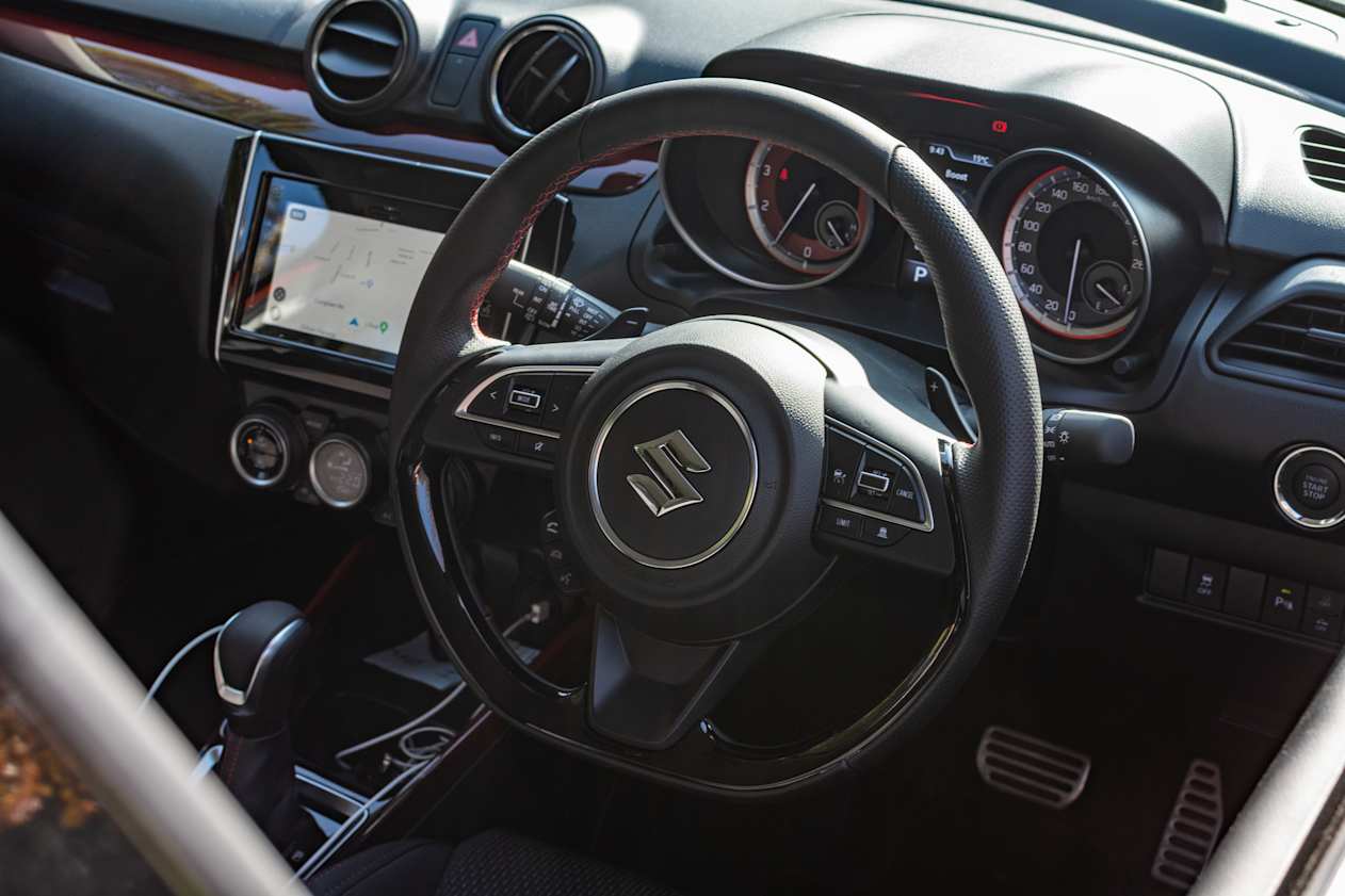 The steering is simple and direct.