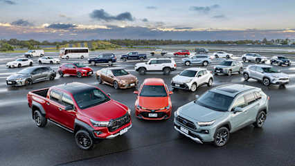 Toyota's 2025 model range.