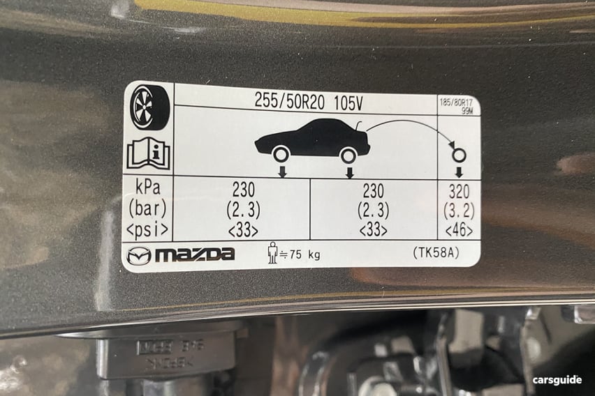Tyre pressure shop for mazda 3