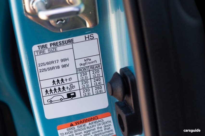 Subaru XV 2020 Tyre Pressure CarsGuide