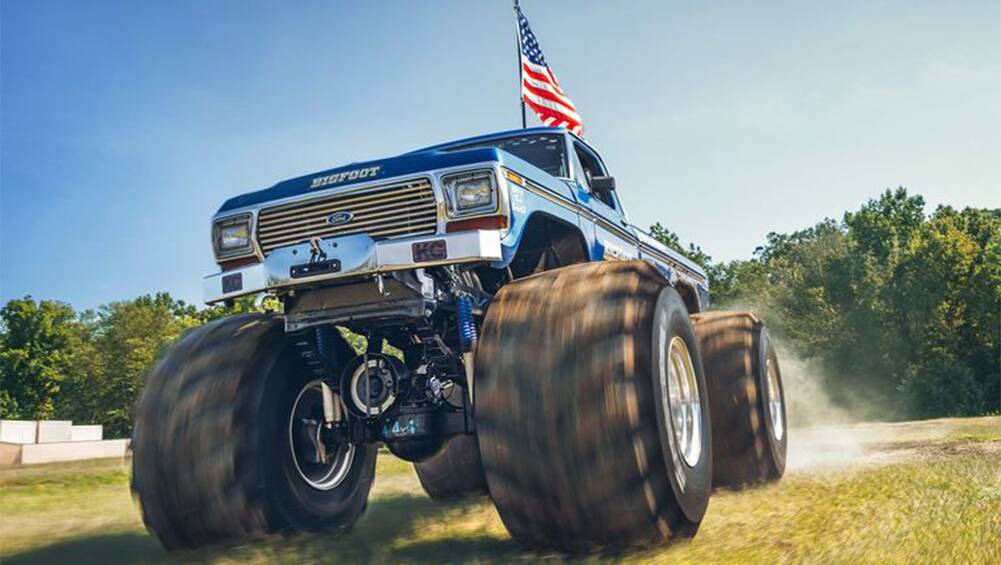 Bigfoot is real! Driving the original monster truck