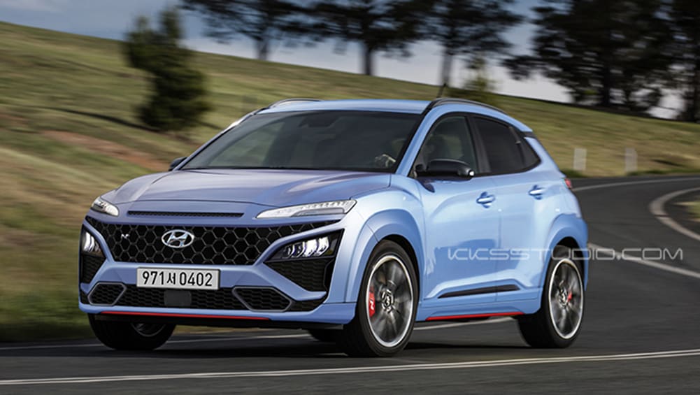 New Hyundai Kona N 2021 rendered: Hot small SUV to get aggressive look