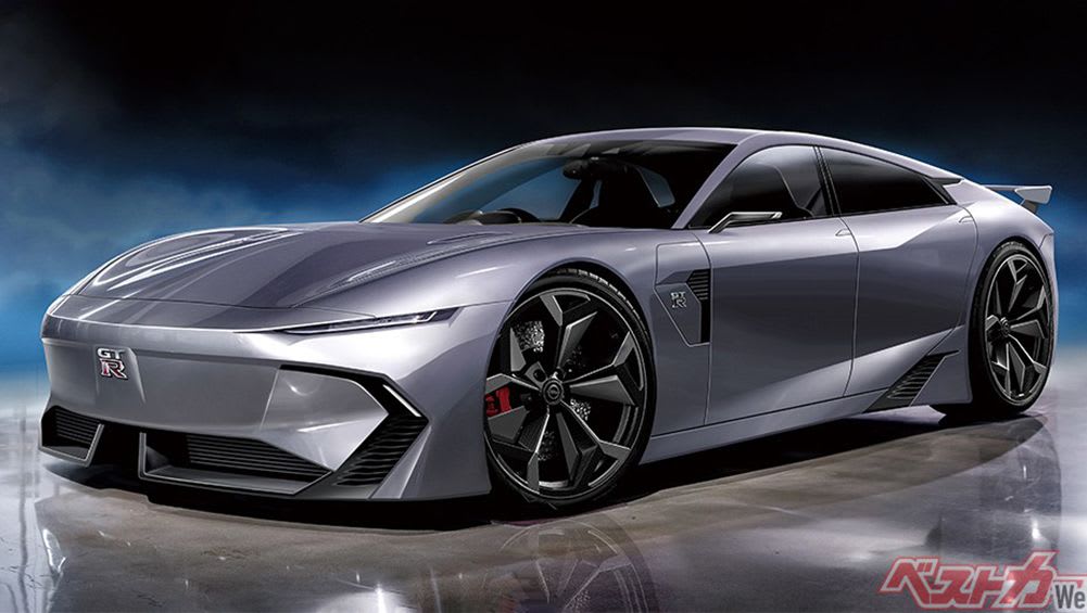 Concept of a future Nissan GT-R sports car