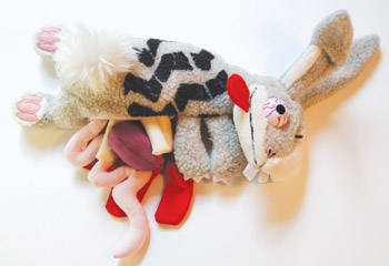 roadkill rabbit toy