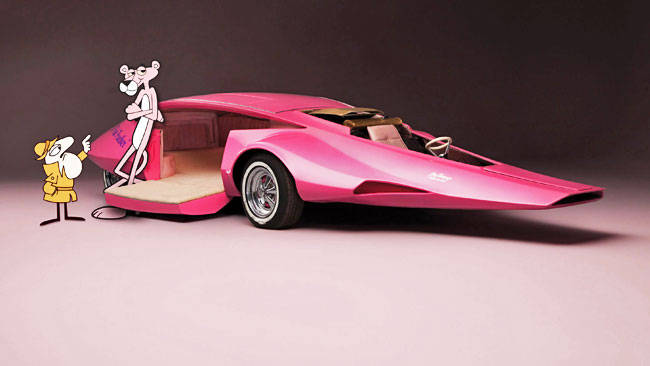 pink panther toy car