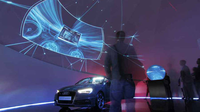 Audi's futuristic pop-up showroom - Car News | CarsGuide