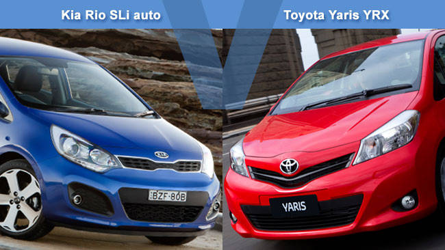 Kia Rio SLi vs Toyota Yaris YRX Review CarsGuide