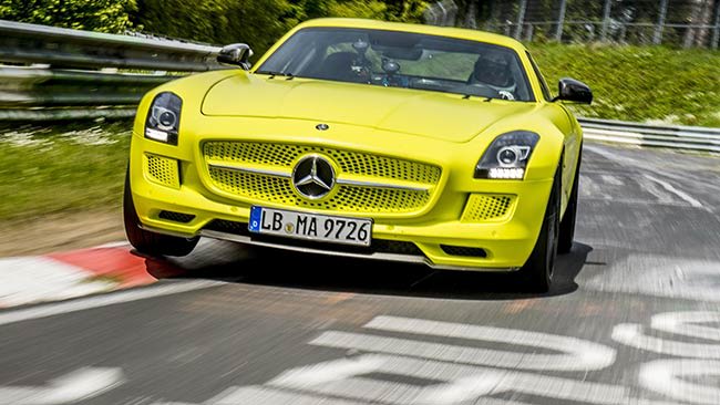 Mercedes SLS AMG sets new electric 'Ring record - Car News | CarsGuide