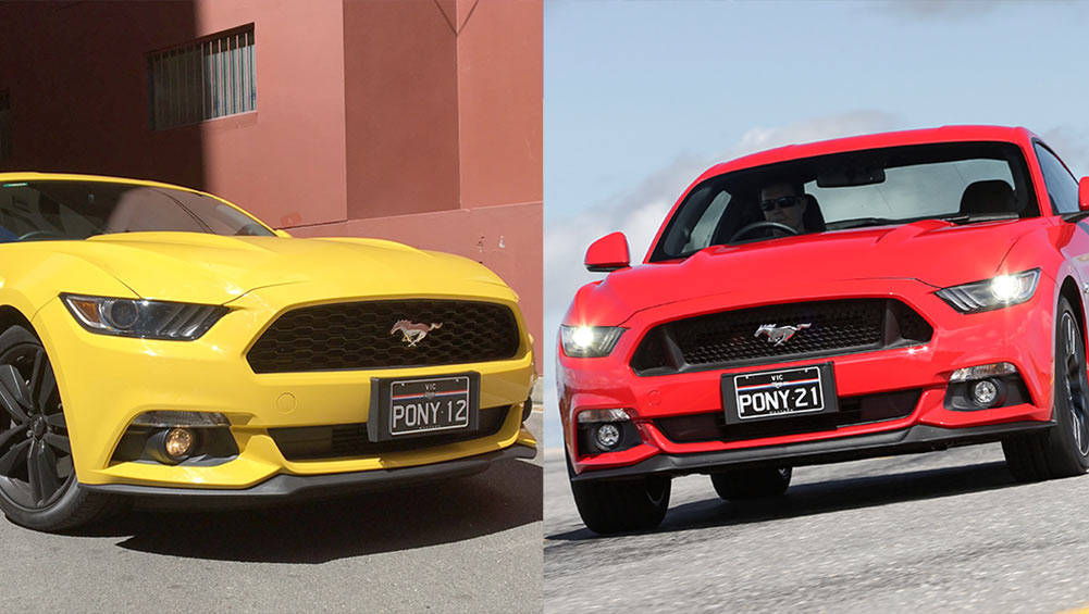 Ford Mustang EcoBoost vs Ford Mustang V8 GT Review CarsGuide