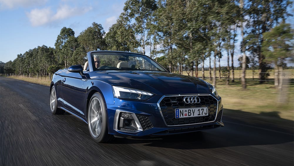 Audi A5 Cabriolet 40 TFSI S line 2021 review snapshot CarsGuide