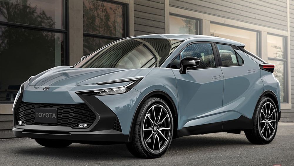 2024 Toyota C-HR hybrid small SUV design takes shape as new Mazda