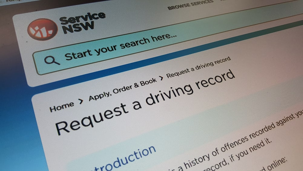 check your driving record online