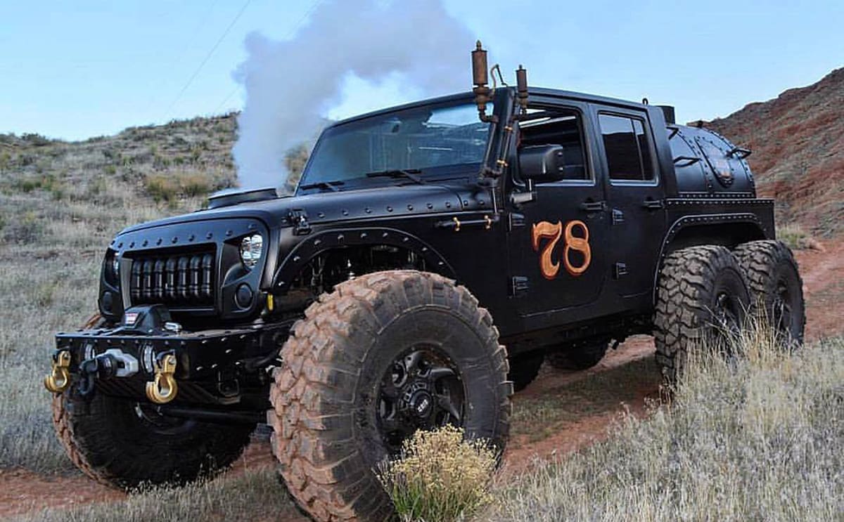 Forget Shell V Power 98 This 6x6 Jeep Wrangler Is Powered