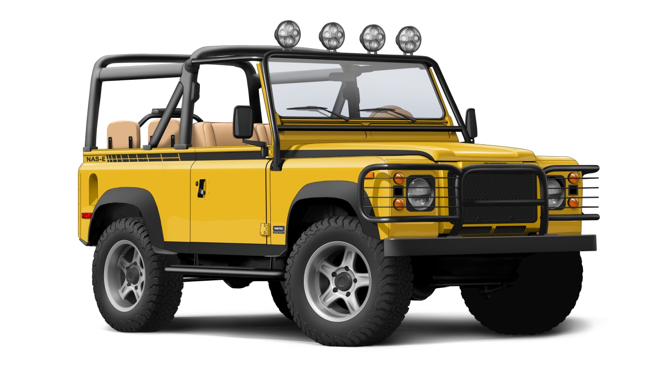 Electric land top rover defender cost