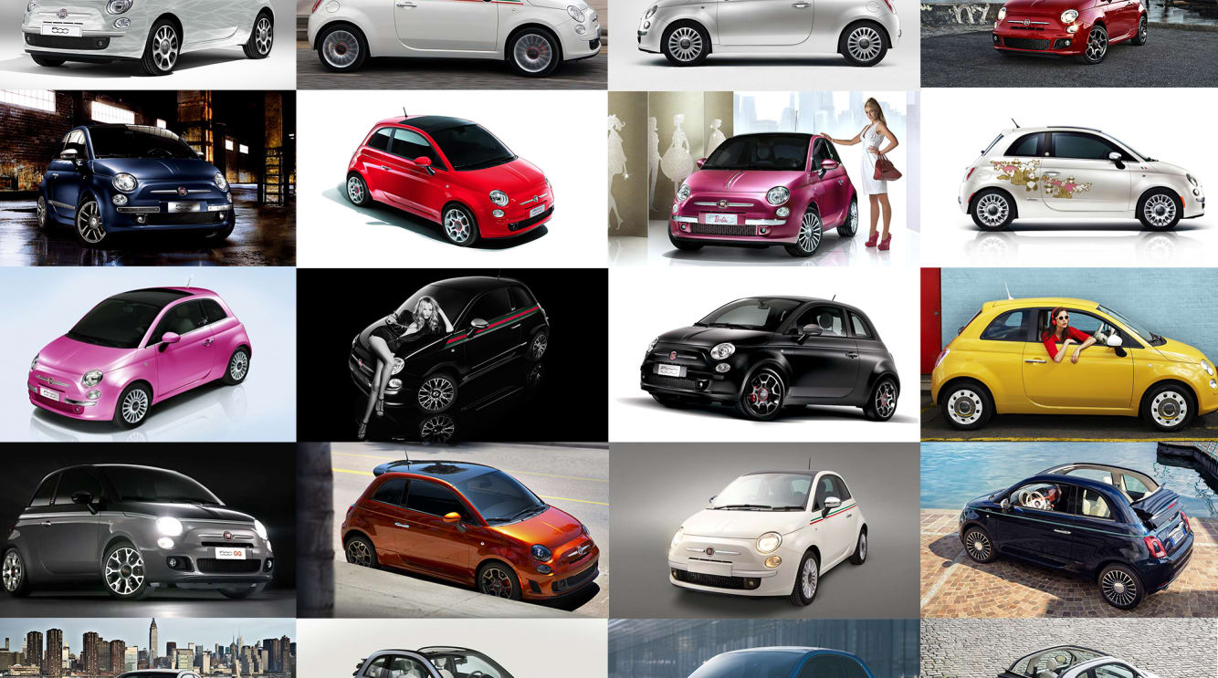 Fiat 500 Colour Chart 2018