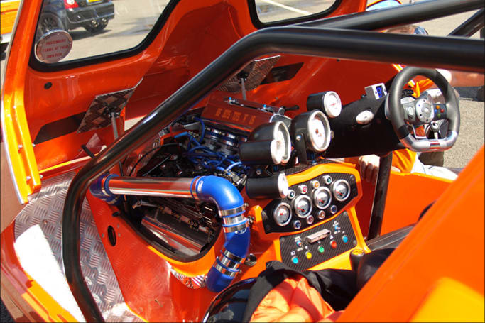 With a turbo Hayabusa engine this is the Bond Bug from hell