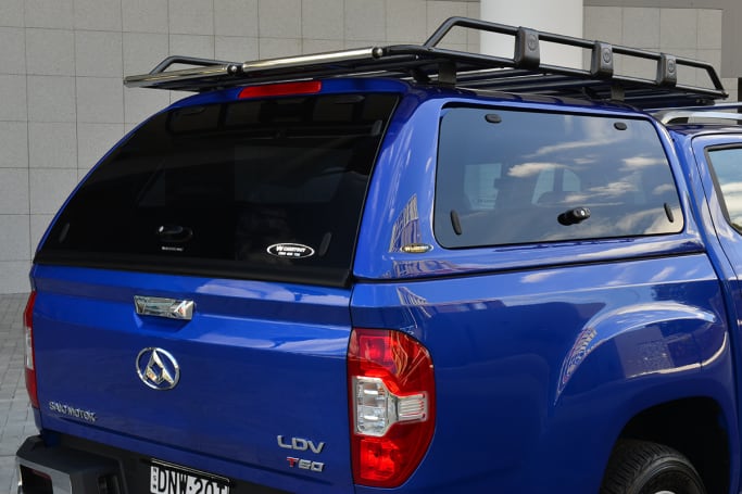 The Carryboy awning has lockable smoked glass side and rear windows.
