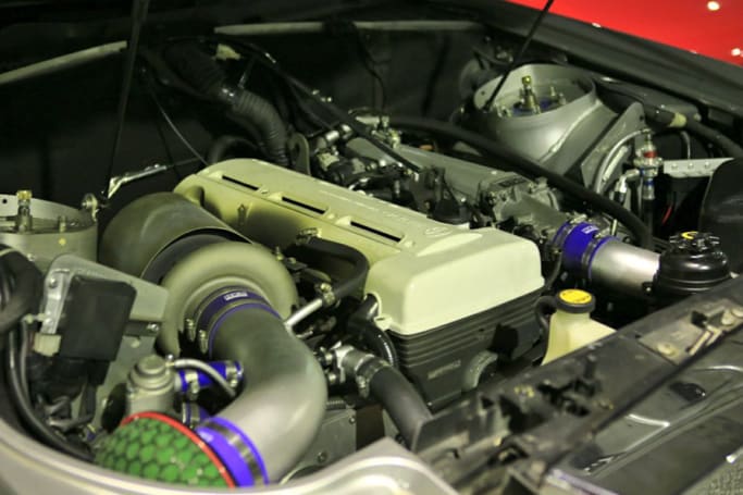 The modified 2JZ can easily make 700 hp.  (image credit: LSB/Twitter.com)