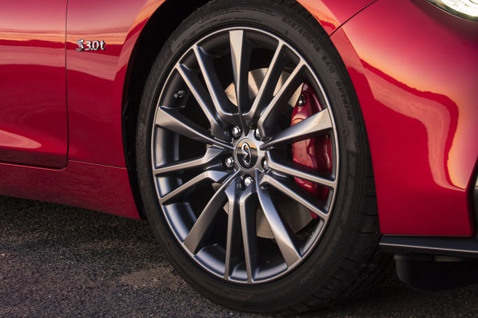 Infiniti q50 red sport brake calipers Clearance