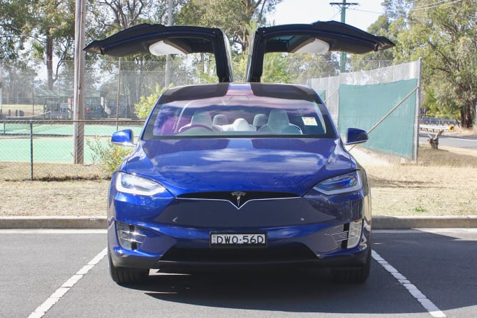 Tesla x store back doors