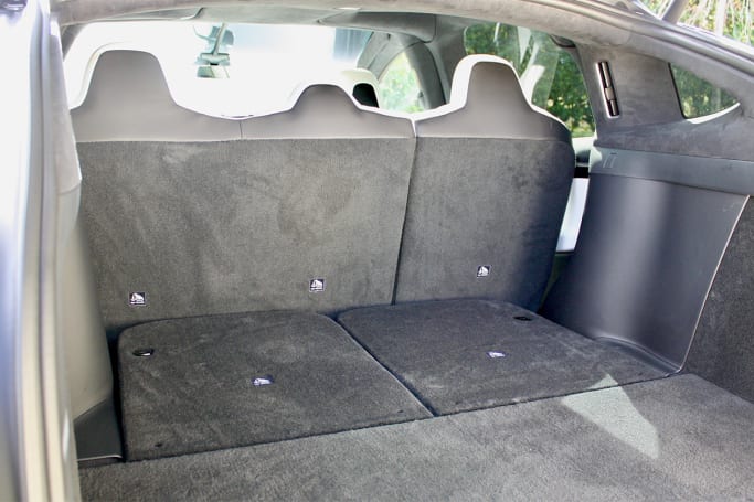 Tesla model x 7 store seat cargo space