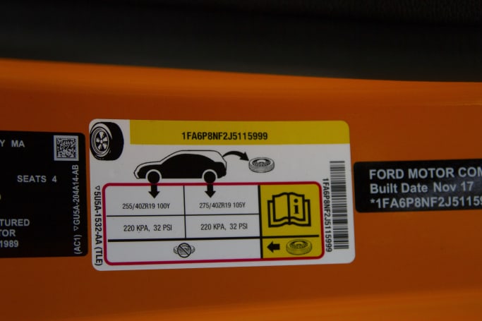 Ford Mustang Tyre Pressure Carsguide