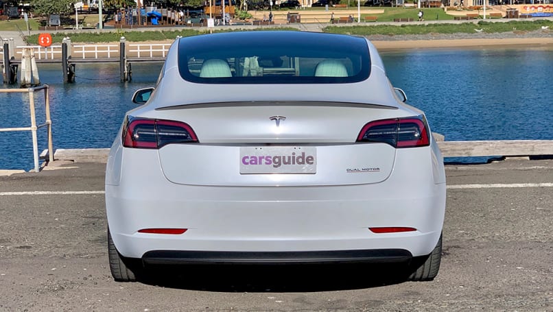 Tesla model cheap 3 back