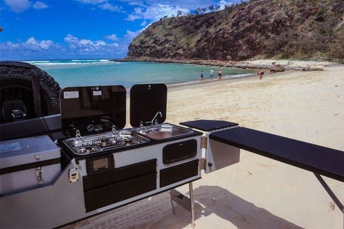 The functionality and complexity of Aussie camper trailer kitchens is one of their strong points. 