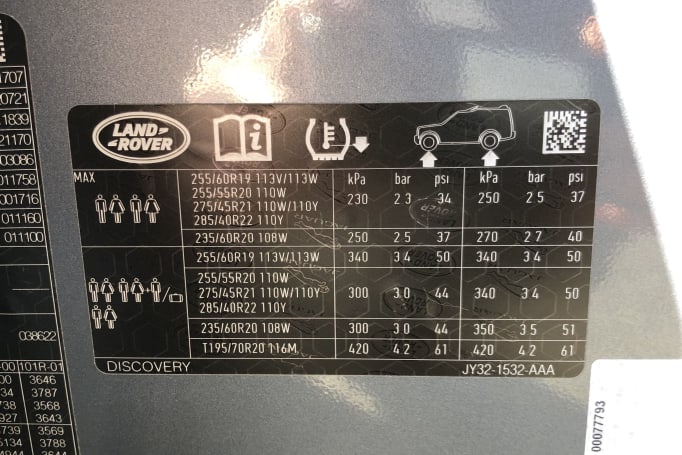 Land Rover Discovery Tyre Pressure Carsguide
