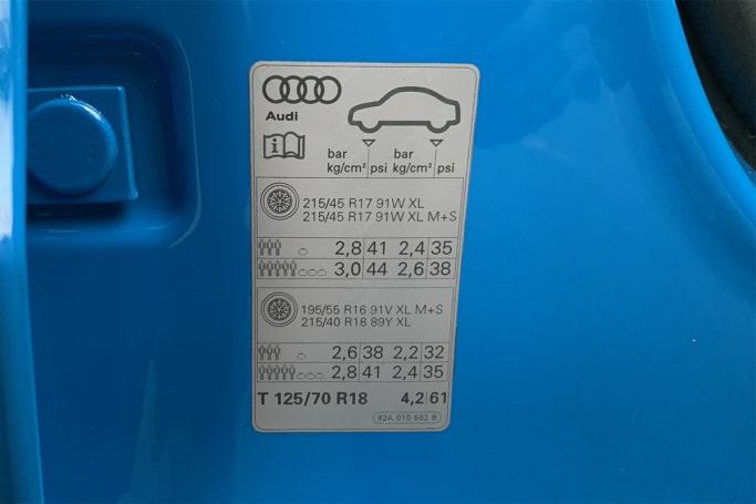 Audi A1 Tyre Pressure | CarsGuide