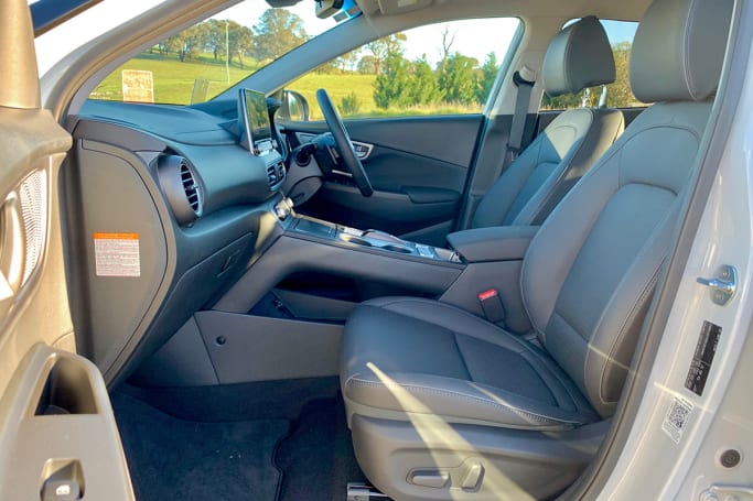 The front seat area is a bit more enjoyable with heated and cooled seats and a heated steering wheel that definitely comes in handy on cool mornings.
