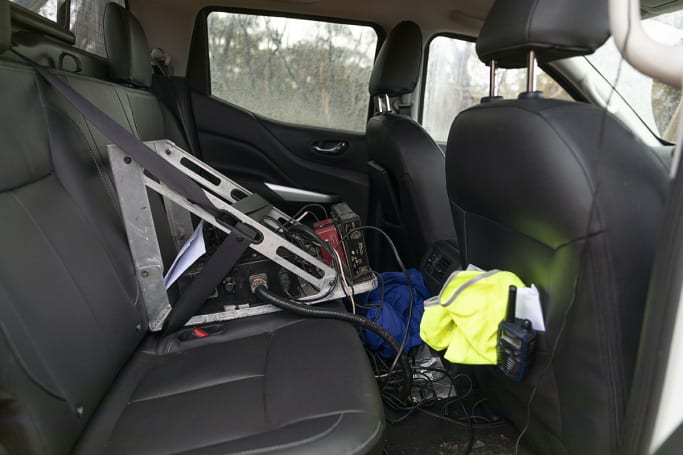 The cabin of our pre-production test vehicle housed plenty of tech gear to monitor vehicle activity, such as the suspension set-up’s performance.