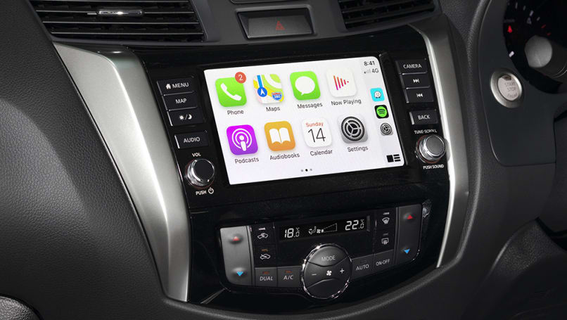The N-Trek hits the market with the Series 4 NP300 Navara range that finally brings Apple CarPlay and Android Auto smartphone mirroring to all bar the base RX and DX trim levels.
