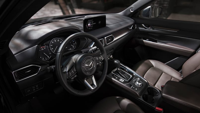 The CX-5's 8.0-inch touchscreen has been replaced by a 10.25-inch display.