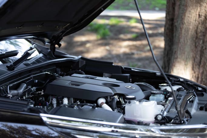 All grades in the Fortuner range come with the same engine (pictured: Fortuner GXL 2021).