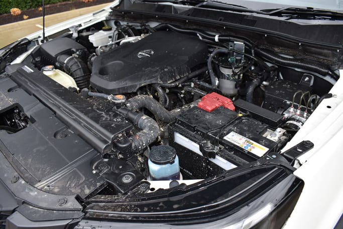 Nissan’s premium YS23DDTT 2.3-litre four-cylinder turbo-diesel is more than adequate. (image: Mark Oastler)
