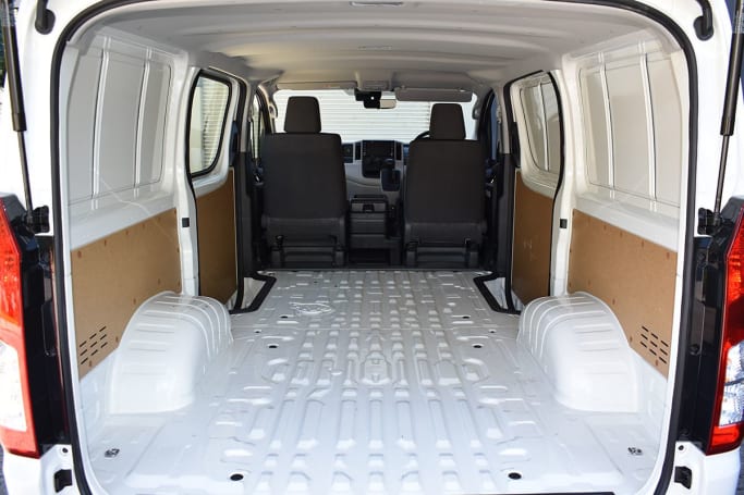 Toyota HiAce Boot space