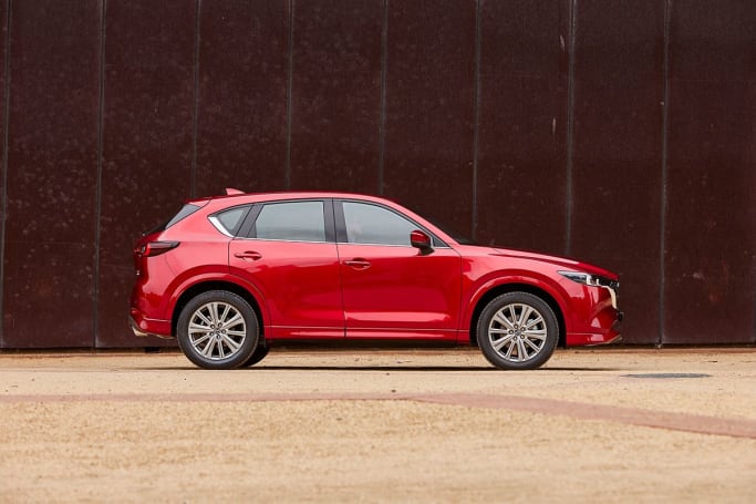 The Mazda CX-5 range stretches 4550mm in length.