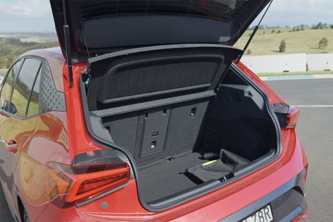 Cupra Born Boot Space Size Luggage Capacity Cargo Volume CarsGuide