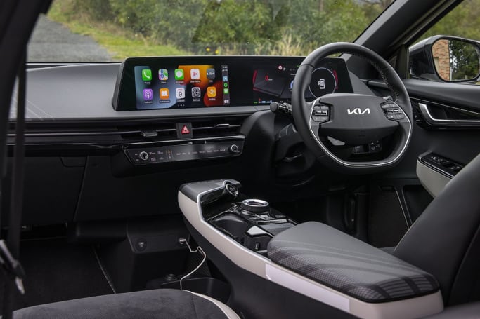 Hyundai and Kia have sleek, expansive screens.