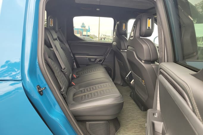 As for the space in the cabin, it’s good in the front and rear. (image: Stephen Ottley)