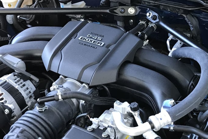 Under the bonnet is a 2.4-litre, horizontally-opposed four-cylinder petrol engine. (Image: James Cleary)